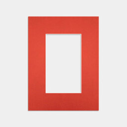 Ak Frames 8X6 Poppy Red Picture Mounts To Fit 5X3 Aperture Size - Mount Board Only (No Frame Included) - thumbnail 1