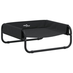 Vidaxl Elevated Dog Bed Anthracite Oxford Fabric And Steel - thumbnail 2