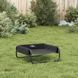 Vidaxl Elevated Dog Bed Anthracite Oxford Fabric And Steel - thumbnail 4
