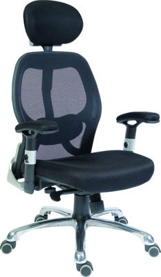 Teknik Cobham Mesh Executive Chair Black With Adjustable Lumbar Support And Height Adjustable Armrests - image 1