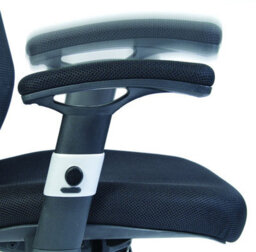 Teknik Cobham Mesh Executive Chair Black With Adjustable Lumbar Support And Height Adjustable Armrests - thumbnail 3