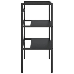 Berkfield Bathroom Washbasin Frame Black 59X38X83 Cm Iron - thumbnail 4