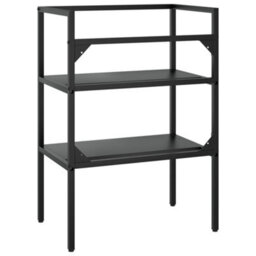 Berkfield Bathroom Washbasin Frame Black 59X38X83 Cm Iron - thumbnail 5