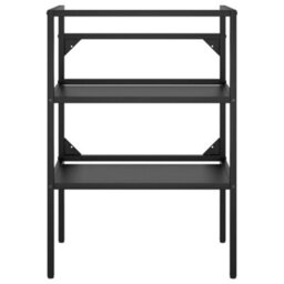 Berkfield Bathroom Washbasin Frame Black 59X38X83 Cm Iron - thumbnail 3