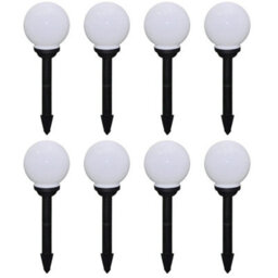 Outdoor Pathway Lamps 8 Pcs Led 15 Cm With Ground Spike - thumbnail 1