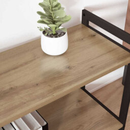 Berkfield Modern Bookcase Artisan Oak 60 X 30 X 48.5 Cm Engineered Wood - thumbnail 4