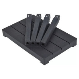 Urbn-Living Black Weatherproof Plastic Garden Table - thumbnail 7