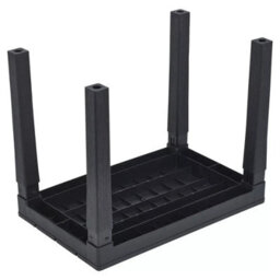 Urbn-Living Black Weatherproof Plastic Garden Table - thumbnail 4