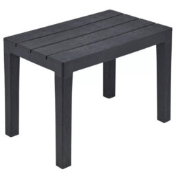 Urbn-Living Black Weatherproof Plastic Garden Table