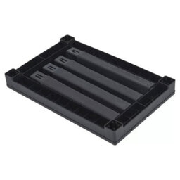 Urbn-Living Black Weatherproof Plastic Garden Table - thumbnail 5