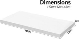istyle mode 3 Seater Garden Bench Cushion Seatpad Indoor & Outdoor Use - White - thumbnail 5