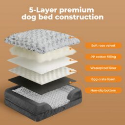 Skylos Orthopedic Pet Dog Bed Memory Foam Mattress Washable Waterproof - thumbnail 7
