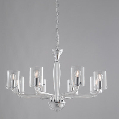 Luminosa Lighting Luminosa Aurora 8 Light Chandeliers With Shades Transparent 79.2X48Cm - image 1