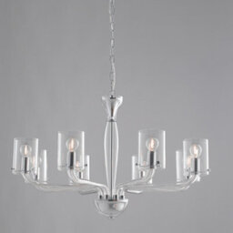 Luminosa Lighting Luminosa Aurora 8 Light Chandeliers With Shades Transparent 79.2X48Cm - thumbnail 1