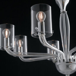 Luminosa Lighting Luminosa Aurora 8 Light Chandeliers With Shades Transparent 79.2X48Cm - thumbnail 3