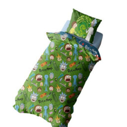 Rick And Morty Portals Pickle Characters Reversible Duvet Set Blue (Double) - thumbnail 3