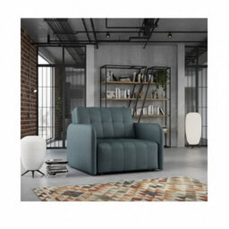 Viva Grand I Upholstered Sofa Bed With Wavy Spring Wooden Legs Wooden Frame Freestanding Backrest 85X95X98Cm Dark Grey - thumbnail 2