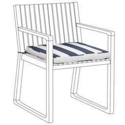 Beliani Garden Chair Cushion Sassari 46 X 46 Cm Navy Blue - thumbnail 5