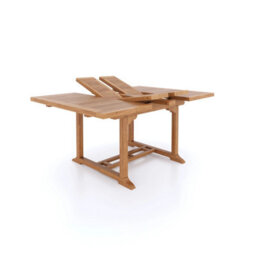 Eterna Solid Teak Wood Square To Rectangular Outdoor Garden Dining Table - (L) 120 - 170Cm - thumbnail 2