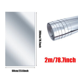 200 X 60Cm Bathroom Mirror Wall Sticker Roll Self Adhesive Stick Room Film Decor - thumbnail 2