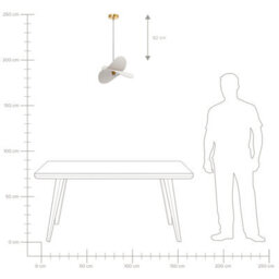 Wyld And Coco Modern Open-Bulb Pendant Lamp 105 Cm Drop Light Grey Linen Shade - thumbnail 6
