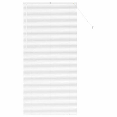 Berkfield Modern Window Blind With Curtains Manual White Aluminium