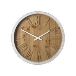 Rustic Wooden Edge Home Wall Clock - thumbnail 2
