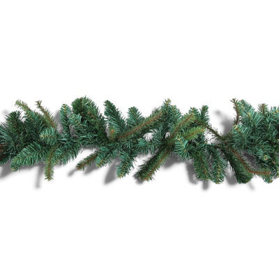 Gisela Graham Christmas 6Ft Artificial Fir Garland, Vibrant Green, Lightweight