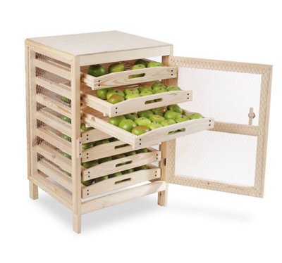 Primrose Traditional Apple Storage Rack With 7 Drawers 91Cm X 58.5 X 53Cm - image 1