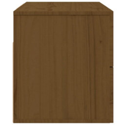 Berkfield Wall-Mounted Bedside Cabinet Honey Brown 50X36X40 Cm - thumbnail 7