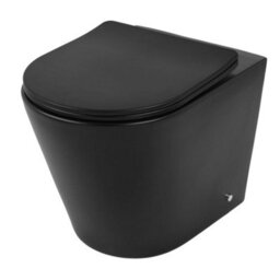 Homestylestore 600mm Dark Oak Floorstanding Bathroom Wc Unit Led Lit Shelf Graphite Toilet And Chrome Flush Button - thumbnail 3