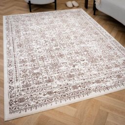 The Rugs Montana Cream And Brown Oriental Area Rug And Runner Soft Durable Pet Friendly Easy To Clean Living Room Bedroom 3716Crbw - thumbnail 2
