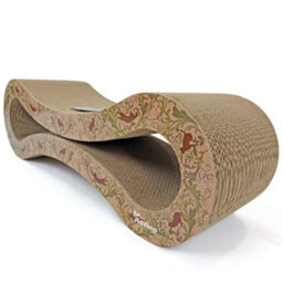 Actiaspet - Large Cardboard Corrugated Sofa Bed Cat Scratcher With Free Catnip - thumbnail 5