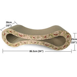 Actiaspet - Large Cardboard Corrugated Sofa Bed Cat Scratcher With Free Catnip - thumbnail 9
