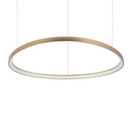Ideal Lux Luminosa Gemini Integrated Led Pendant Ceiling Light Brass 9100Lm 4000K - thumbnail 1