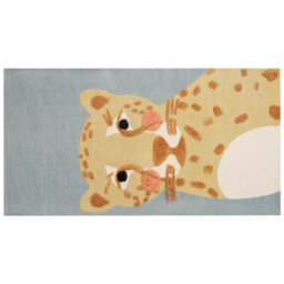 Beliani Kids Rug Tangse Grey 80 X 150 Cm Cotton - thumbnail 1