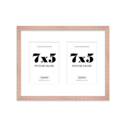 14X11 Inch 2 Opening Photo Collage Frame, Display Two 7X5 Inch Photos, Multi Aperture Family Picture Frame, Bronze - thumbnail 2