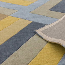 Ochre Grey Handmade Luxurious Modern Wool Easy To Clean Soft Bedroom Dining Room Living Room Rug -200Cm X 290Cm - thumbnail 6