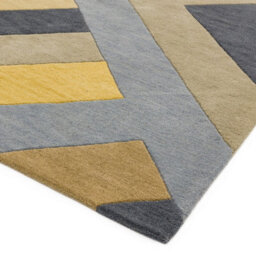 Ochre Grey Handmade Luxurious Modern Wool Easy To Clean Soft Bedroom Dining Room Living Room Rug -200Cm X 290Cm - thumbnail 3