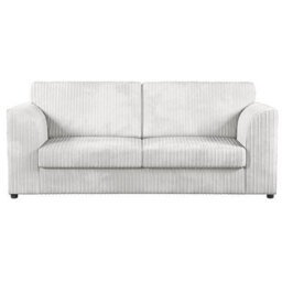 Furnishings For Less UK Luxor Jumbo Cord 3 + 2 Fabric Sofa Suite - Fullback Silver - thumbnail 2