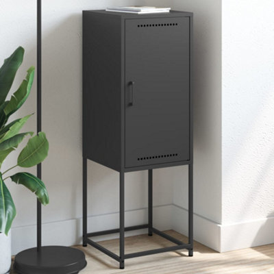 Berkfield Highboard Black 36X39X107 Cm Steel - image 1