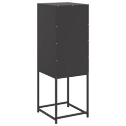 Berkfield Highboard Black 36X39X107 Cm Steel - thumbnail 8