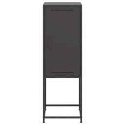 Berkfield Highboard Black 36X39X107 Cm Steel - thumbnail 6