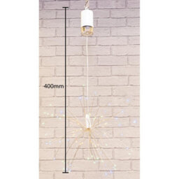 Hanging Led Starburst Light - Battery Powered Indoor Outdoor Decoration With 80 Multicoloured Leds & 9 Light Settings - H40Cm - thumbnail 4