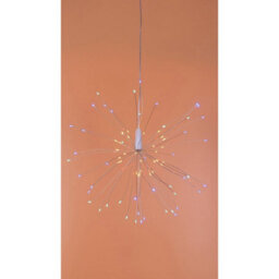 Hanging Led Starburst Light - Battery Powered Indoor Outdoor Decoration With 80 Multicoloured Leds & 9 Light Settings - H40Cm - thumbnail 3