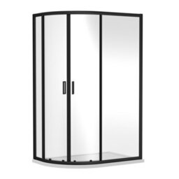 Balterley Almington Shower Enclosure Bundle: Offset Right Hand Quadrant & Slimline Tray, 1000 X 800 mm Black/white - thumbnail 3