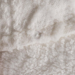 Ohs Cable Knit Fleece Duvet Cover Set Warm Reversible Bedding, Cream - King - thumbnail 4