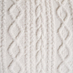 Ohs Cable Knit Fleece Duvet Cover Set Warm Reversible Bedding, Cream - King - thumbnail 5