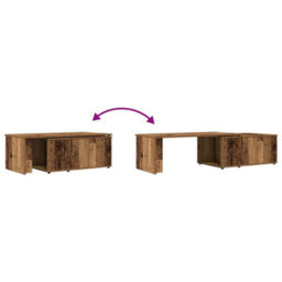 Berkfield Coffee Table Old Wood 150X50X35 Cm Engineered Wood - thumbnail 9