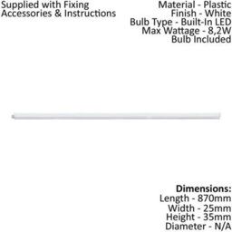 Stylish White Wall Or Ceiling Flush Light With Led Bulb And Adjustable Height - thumbnail 2